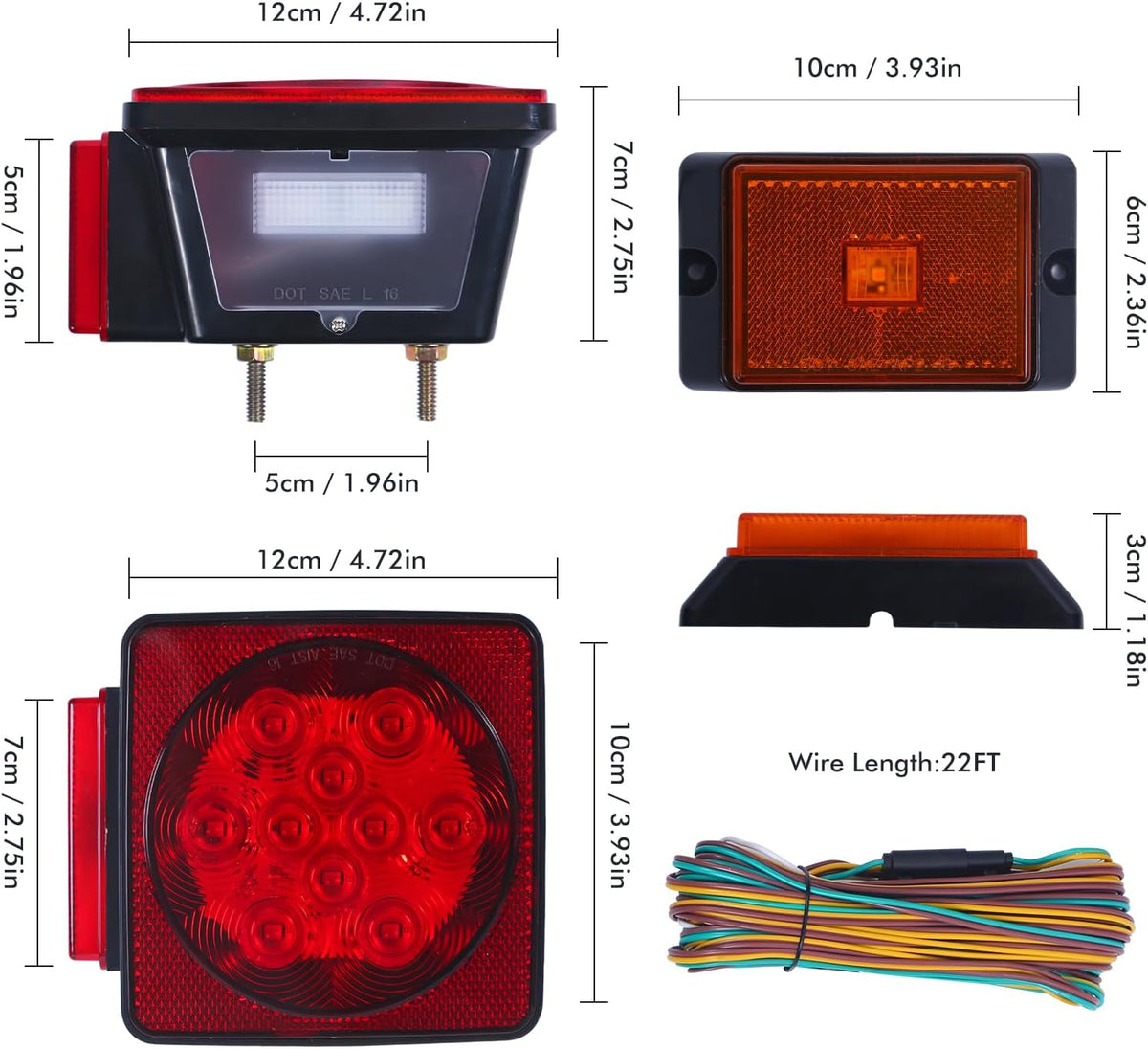 LED trailer light kit