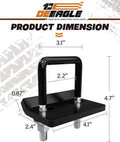 Hitch tightener anti-rattle stabilizer