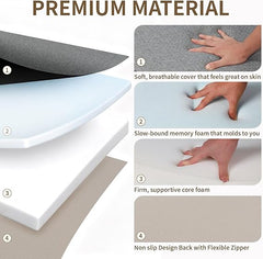 Foldable Memory Foam Mattress Twin 4" 75x38