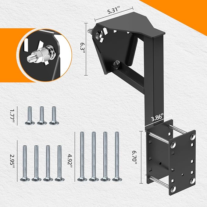 Spare tire mount 3-nut universal - view 2