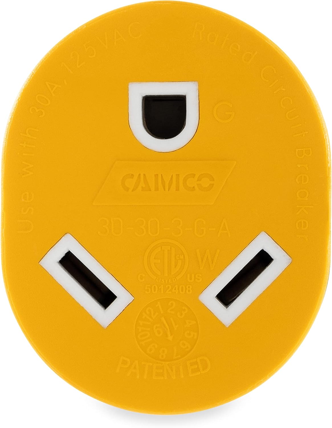 Camco Power Grip Generator Adapter, L5-30P to TT-30R - view 6