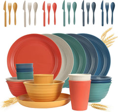 Wheat Straw Dinnerware Set 36pc – product photo