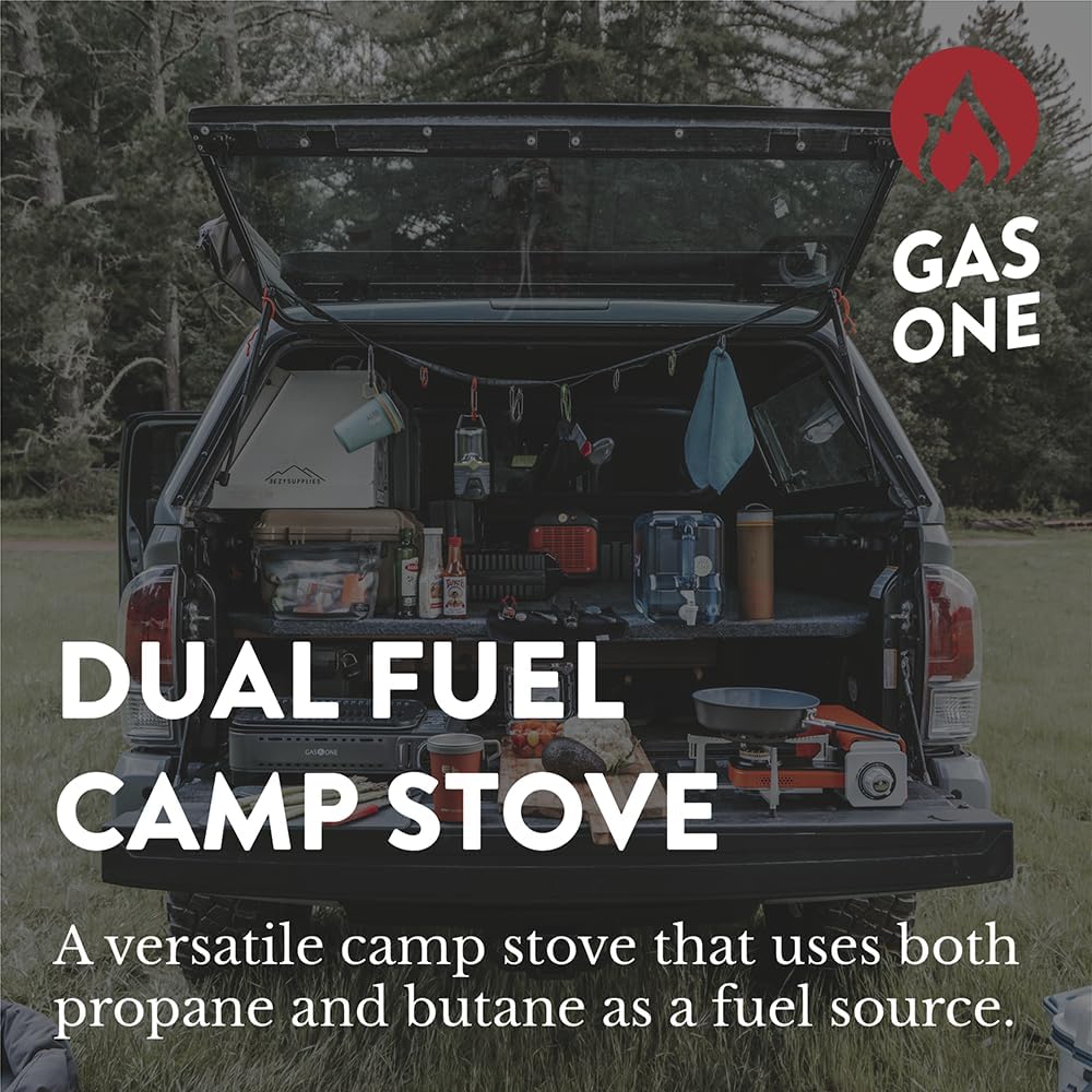 Gas One dual fuel camp stove