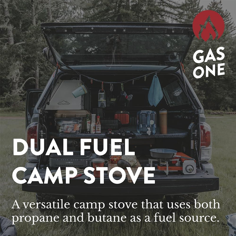 Gas One dual fuel camp stove