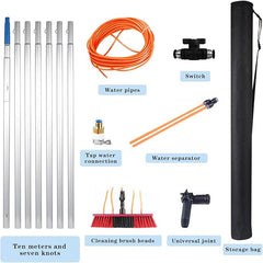 Solar Panel Cleaning Water-Fed Pole Kit 26ft