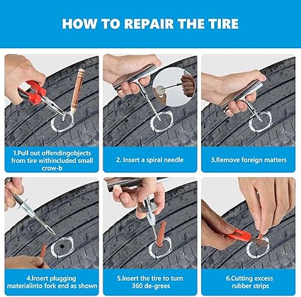 Tire Plug Kit 117pc Heavy Duty