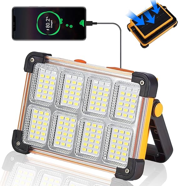Solar Work Light 120W 144 LED 10000LM with Stand – RV Parts Giant
