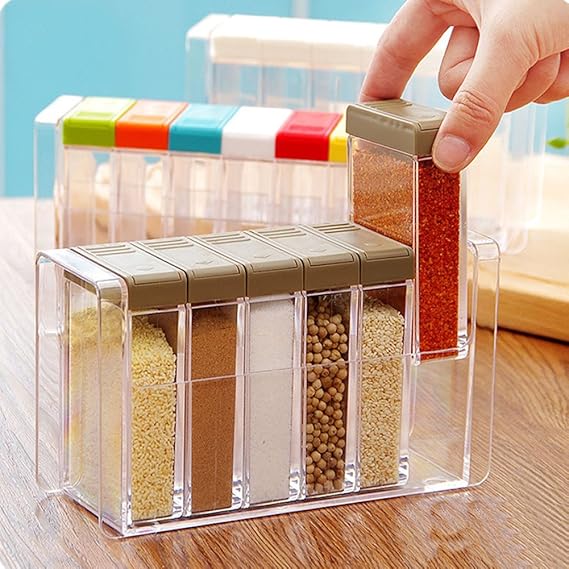 Spice Shaker Set with Tray 6-Pack