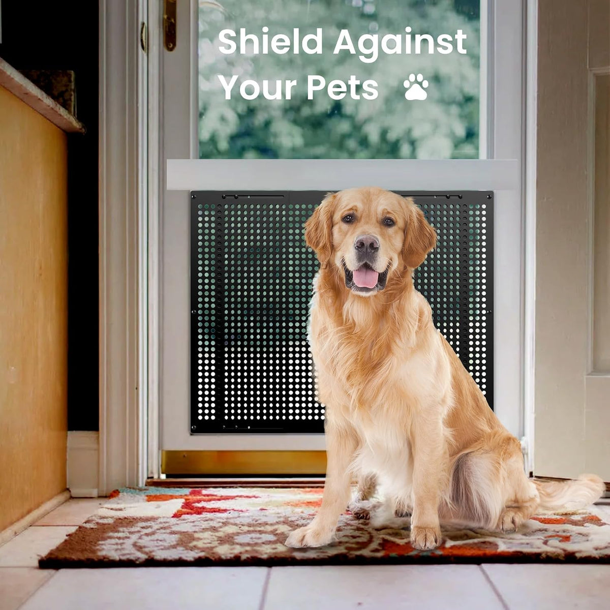 RV screen door pet guard grille