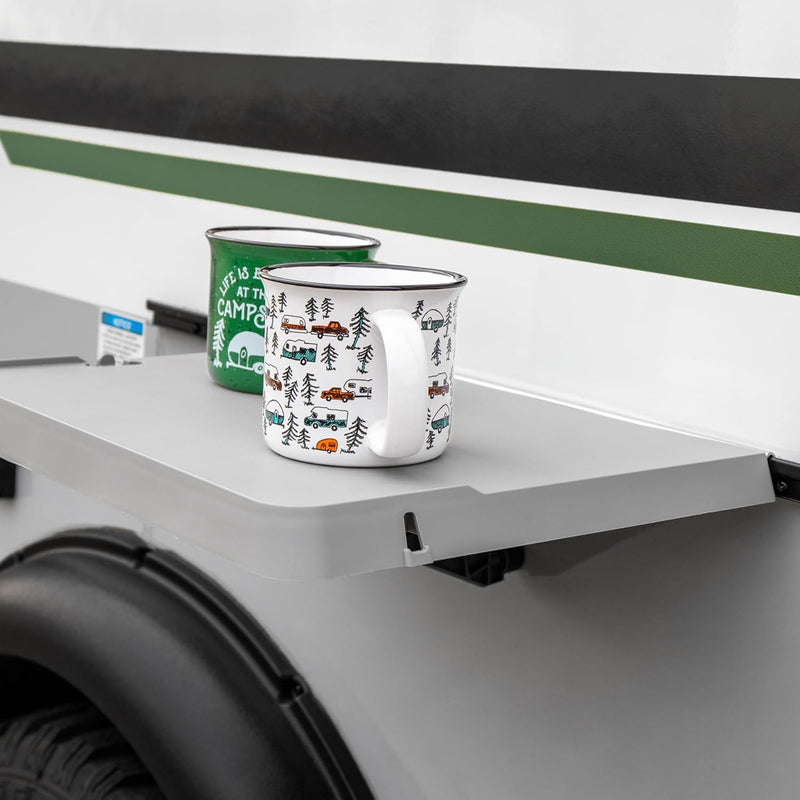 Camco RV Rail Mount Folding Table, 16" x 12" - view 2