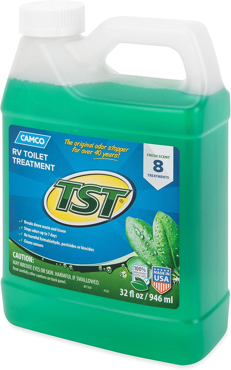Camco TST Fresh Scent RV Toilet Treatment Liquid, 32 oz - view 3