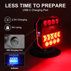 Wireless magnetic tow lights