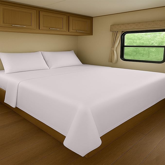 Bamboo Viscose RV King Sheet Set 4-Piece 72x80 Light Grey