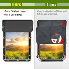 Magnetic RV door window shade