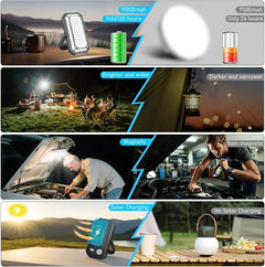 Rechargeable LED Camping Lantern 10000mAh 120+ Hrs