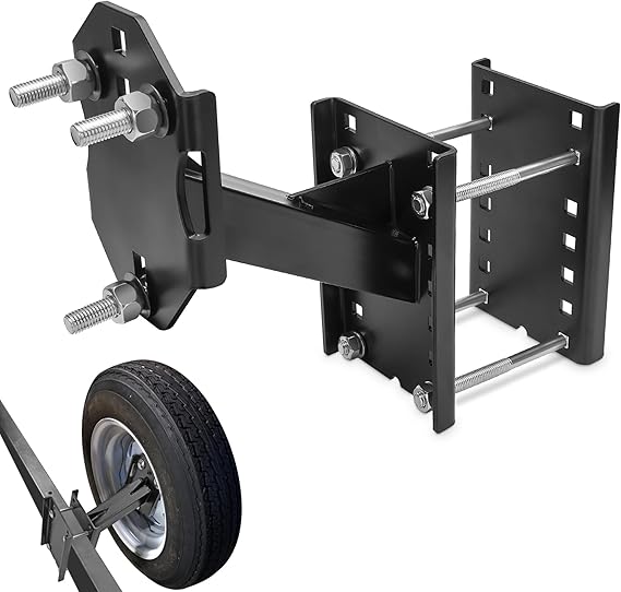 Spare tire carrier bracket for utility trailer - view 2