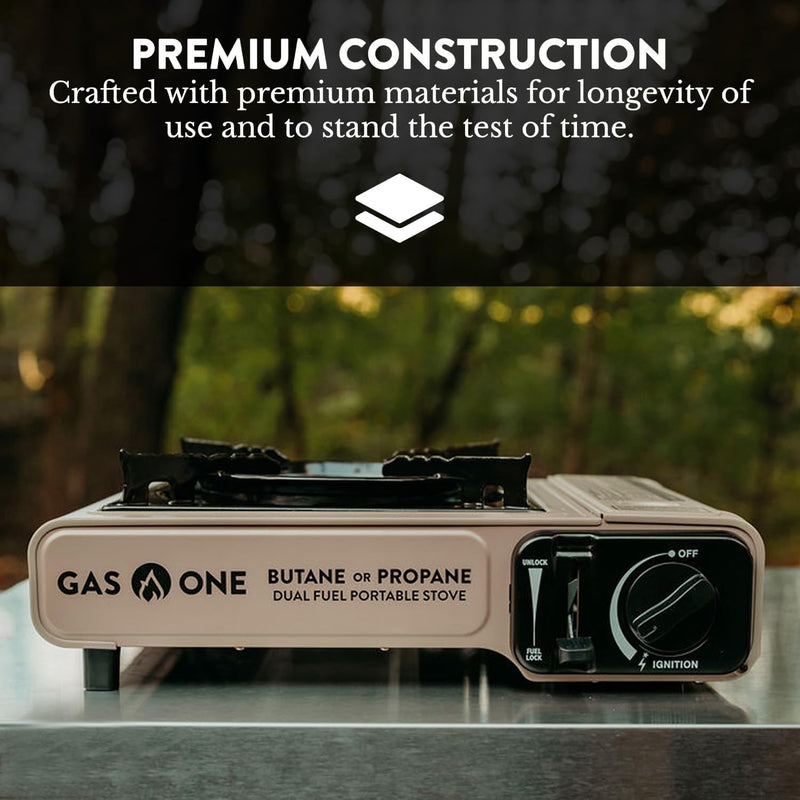 Gas One dual fuel camp stove