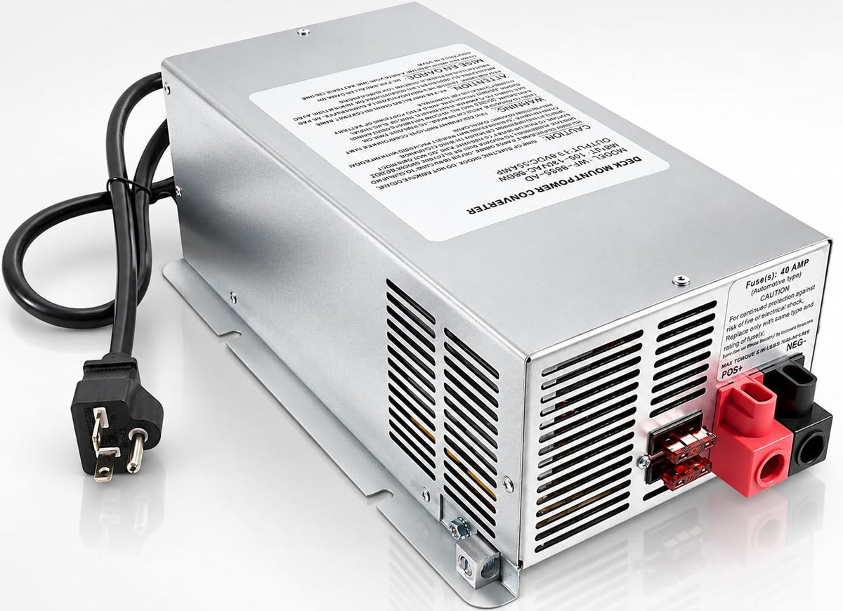 55 amp deck-mount RV converter charger
