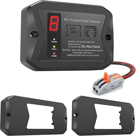 RV Propane Gas Detector R501, Hardwired 12V DC, Black – RV Parts Giant
