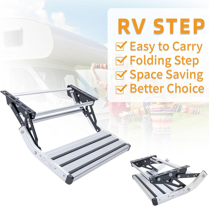 Manual single RV step dimensions