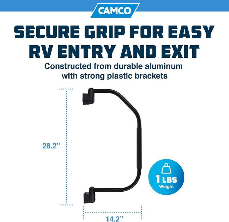 Camco RV Grab Handle, Standard, Black - view 3