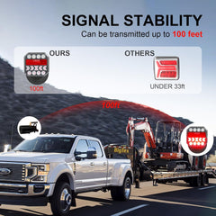 Wireless magnetic tow lights