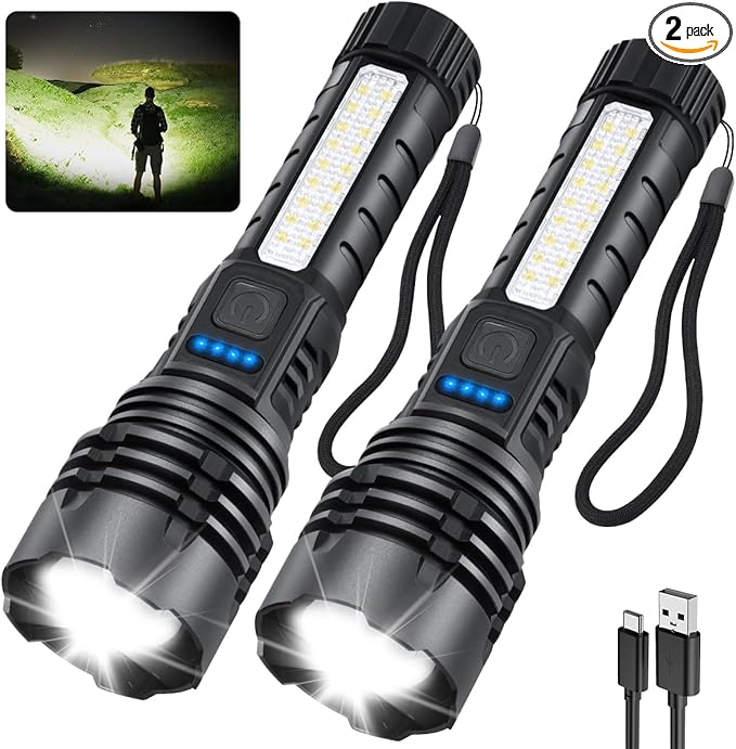Rechargeable High-Lumen Flashlight 7-Mode – RV Parts Giant