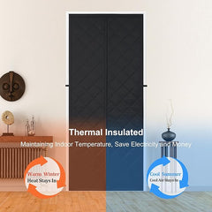 Magnetic Thermal Insulated Door Curtain Upgraded