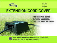 RV extension cord connection cover