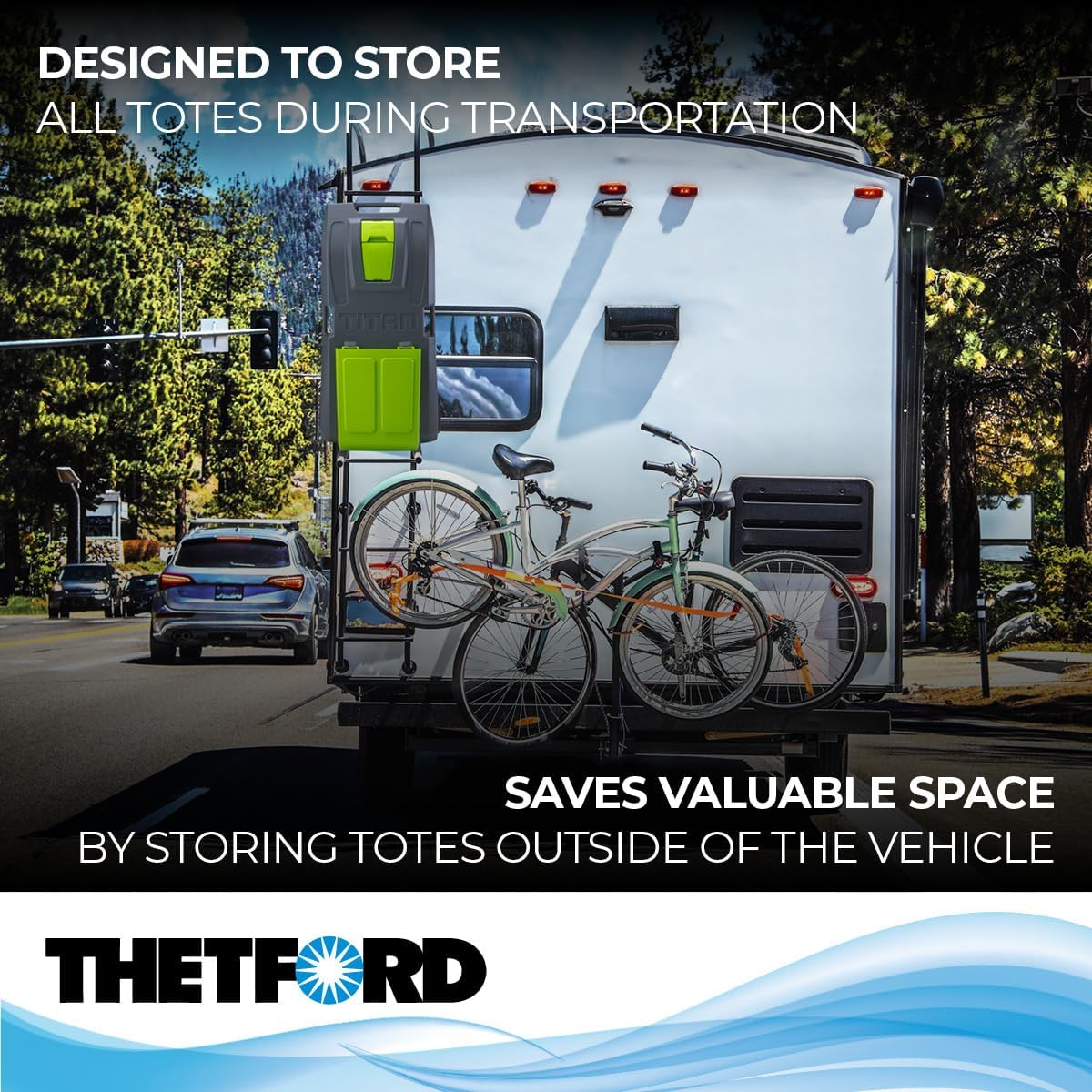 RV ladder mount rack