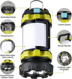 Rechargeable Camping Lantern 2-Pack 1000LM IPX5