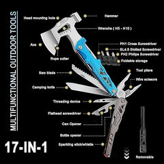 17-in-1 Outdoor Multitool Axe with Hammer & Pliers