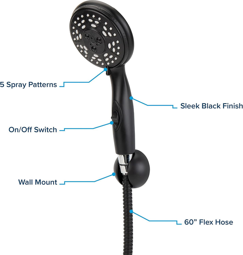 Camco RV/Marine Shower Head Kit with On/Off Switch, Black - view 5