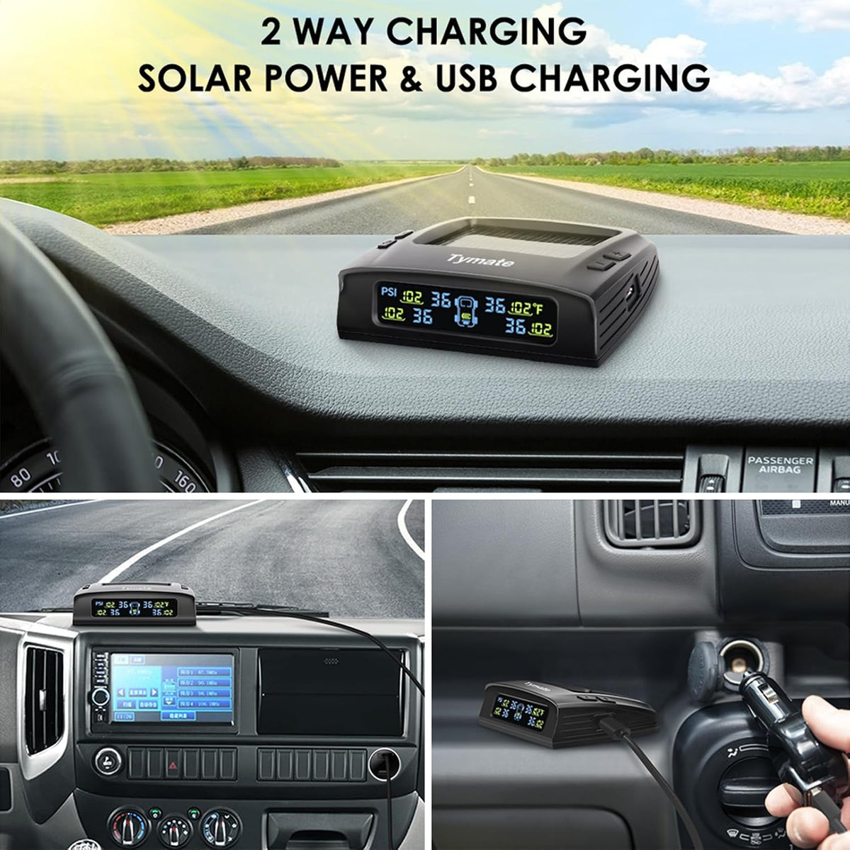 Solar RV tire pressure monitoring system TM2