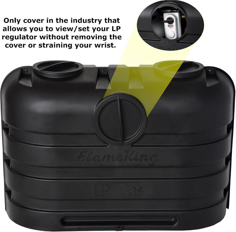 Dual 20 lb propane tank cover
