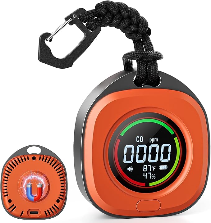 3 in 1 portable CO humidity temperature detector - view 2