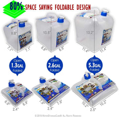 Collapsible water container 2-pack