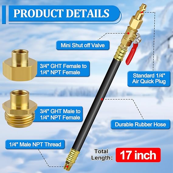 RV Winterizing Blowout Adapter Kit 12" – RV Parts Giant