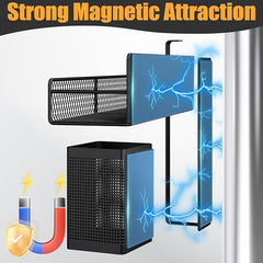 Magnetic Fridge Spice Rack 6-Pack with Paper Towel Holder