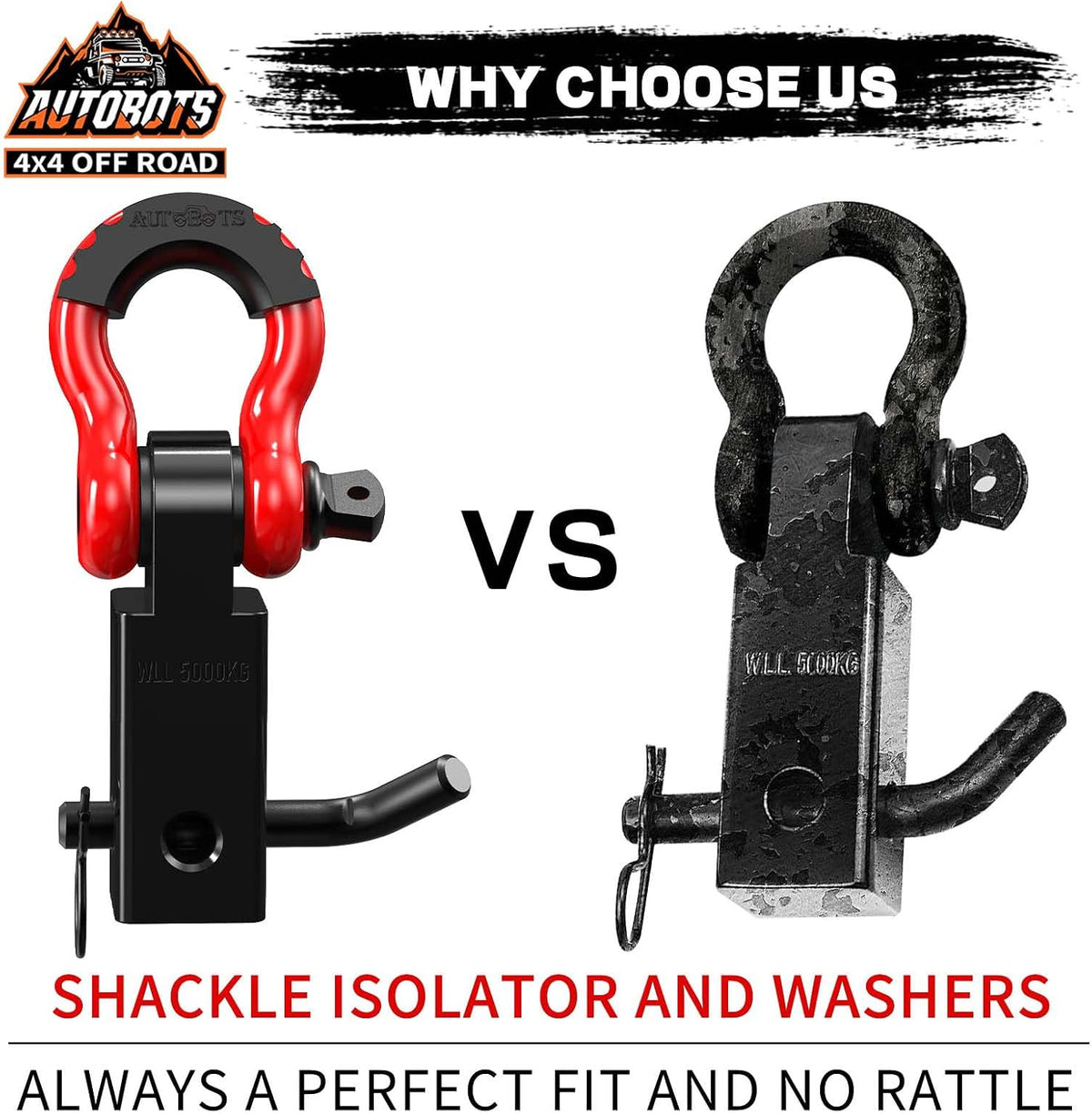 Shackle hitch receiver 2 inch