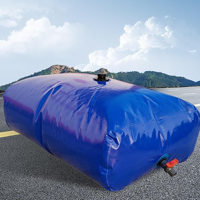Portable collapsible water bladder with filter - view 2