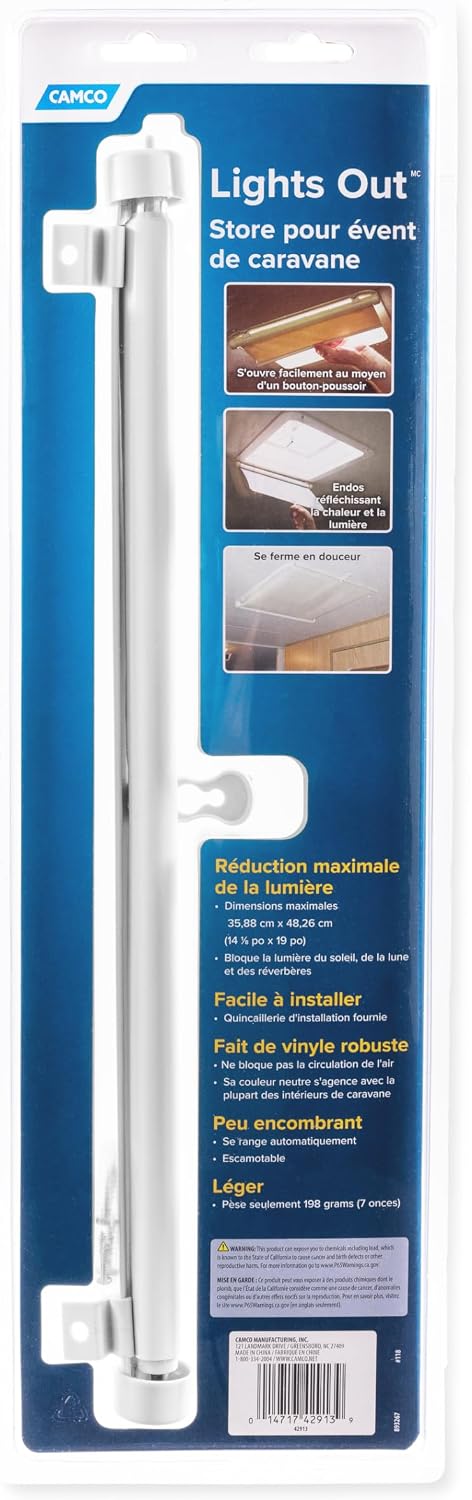 Camco Lights Out Retractable Vent Shade - view 4
