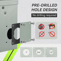 50 amp RV power outlet box