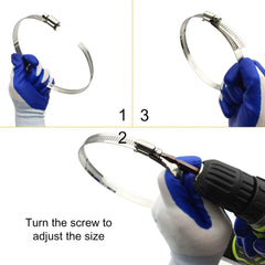 EesTeck 3" Stainless Steel Worm Drive Hose Clamps, 8-Pack – RV Parts Giant