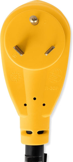 Camco Power Grip Dogbone Adapter, 30A Male to 15A Female, 12" - view 5
