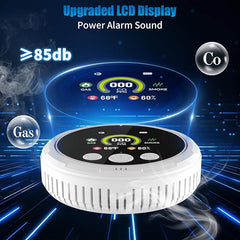 5-in-1 CO Smoke & Gas Leak Detector Plug-In