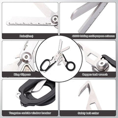 6-in-1 Foldable Trauma Shears & Emergency Tool