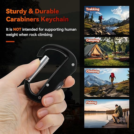 Carabiner Multitool 8-in-1 EDC Keychain