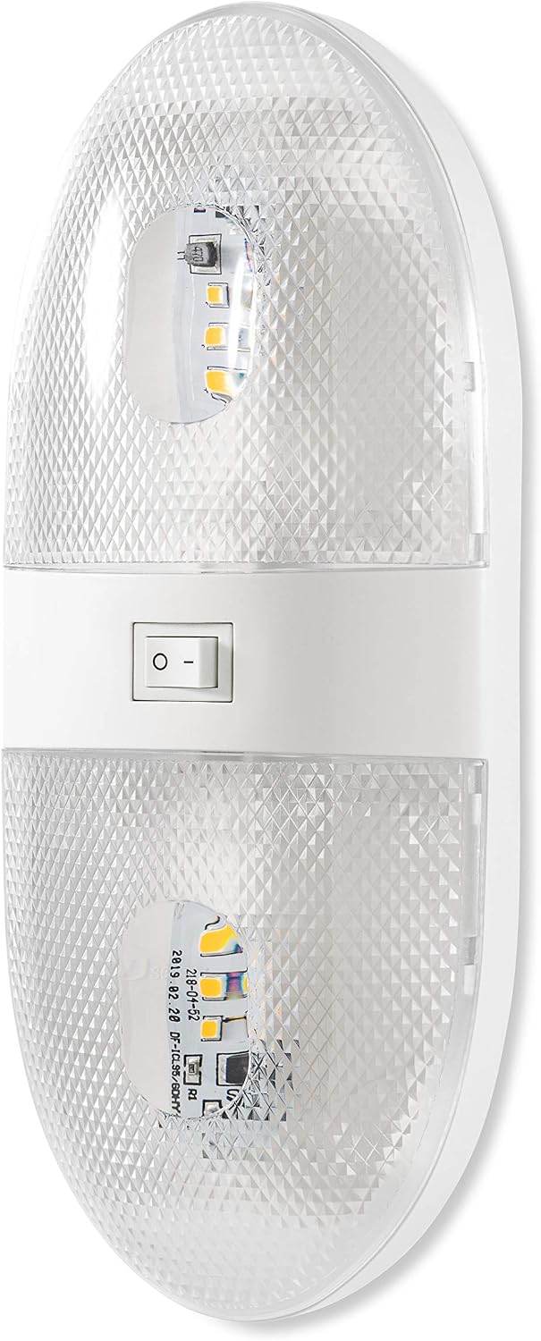 Camco Double LED Replacement Dome Light, 12V Warm White - view 2