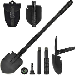 Folding Survival Camping Shovel 24" with Pickaxe – product photo